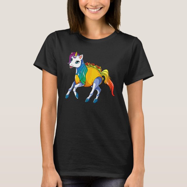 Unicorn Taco Hilarious For Cinco De Mayo Holiday T-Shirt (Front)