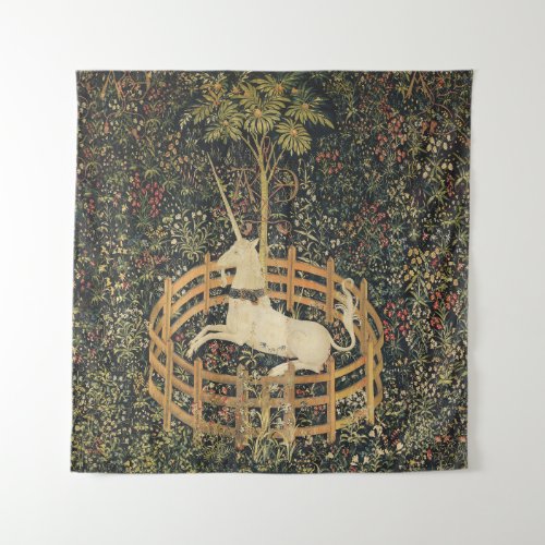 Unicorn Tapestries Captivity Medieval Tapestry