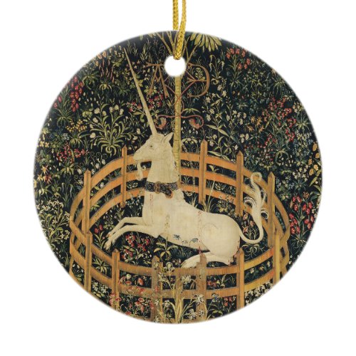 Unicorn Tapestries Classic Tapestry  Ceramic Ornament