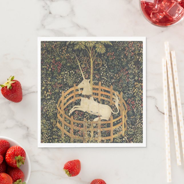 Unicorn Tapestries Classic Tapestry  Napkins (Insitu)