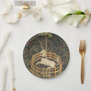 Unicorn Tapestries Classic Tapestry Paper Plates