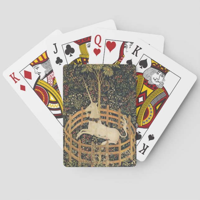 Unicorn Tapestries Classic Tapestry  Poker Cards (Back)