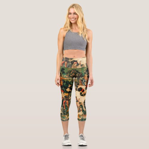 Unicorn Tapestries Defends Hunt  Capri Leggings