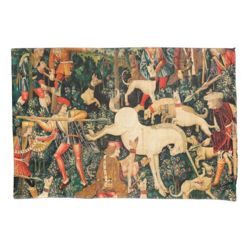 Unicorn Tapestries Defends Hunt  Pillow Case