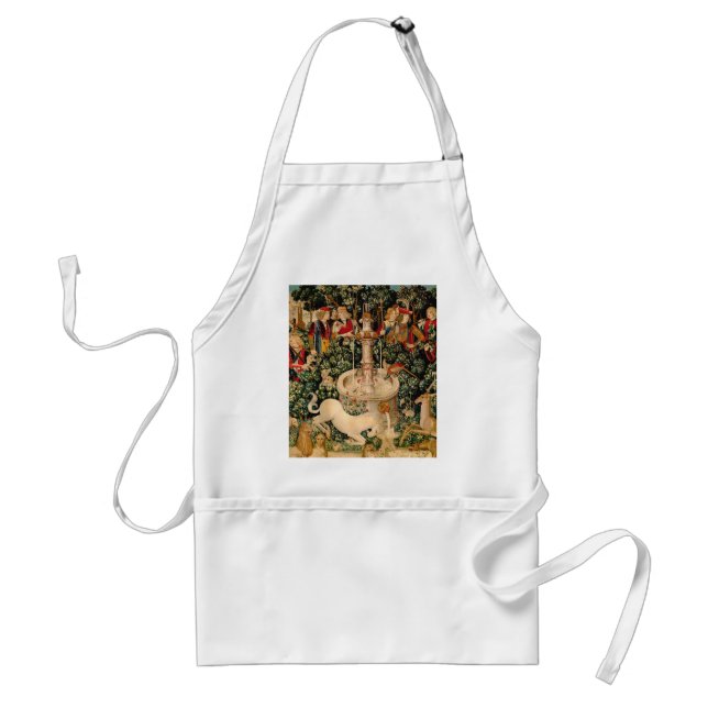 Unicorn Tapestries Found Legend Mythical Adult Apron (Front)