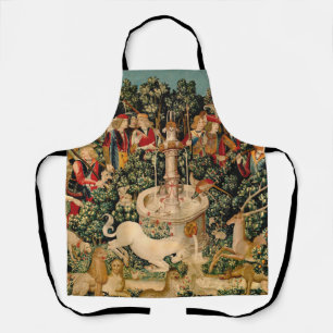 Unicorn Tapestries Found Legend Mythical Apron
