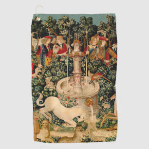 Unicorn Tapestries Found Legend Mythical Golf Towel