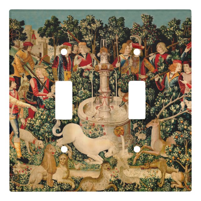 Unicorn Tapestries Found Legend Mythical Light Switch Cover (Front)
