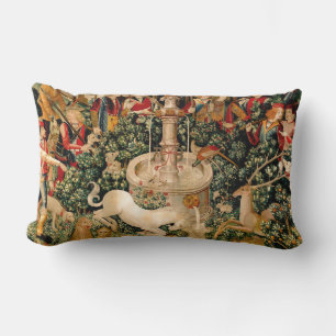 Unicorn Tapestries Found Legend Mythical Lumbar Pillow