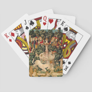 Unicorn Tapestries Found Legend Mythical Poker Cards