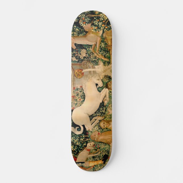 Unicorn Tapestries Found Legend Mythical Skateboard Deck (Front)