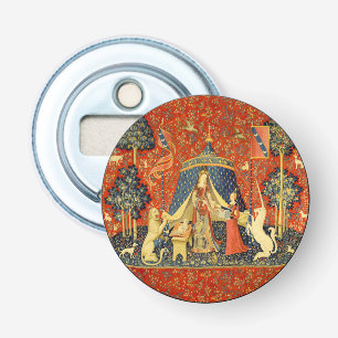 Unicorn Tapestries Lady Legend Medieval Bottle Opener