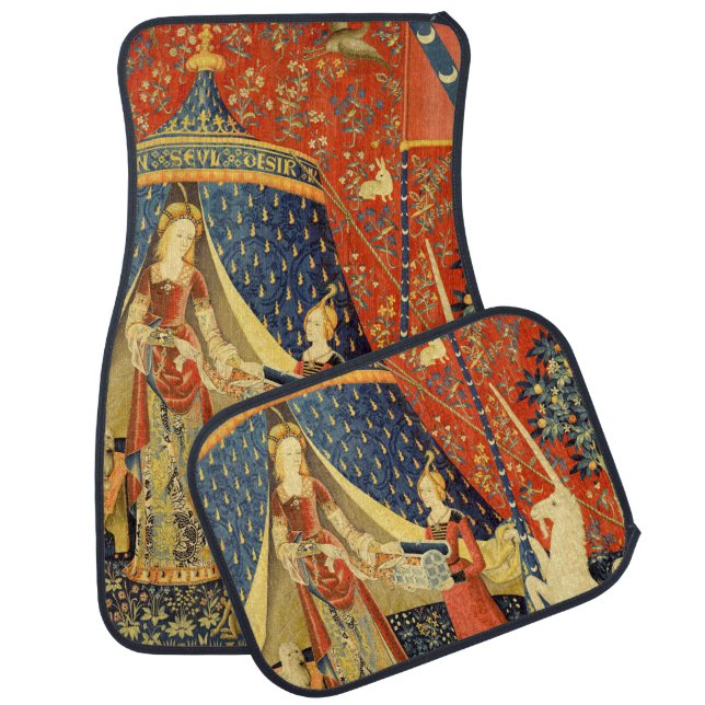 Unicorn Tapestries Lady Legend Medieval Car Mat (Set)