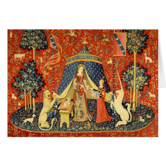Unicorn Tapestries Lady Legend Medieval Cards (Front Horizontal)