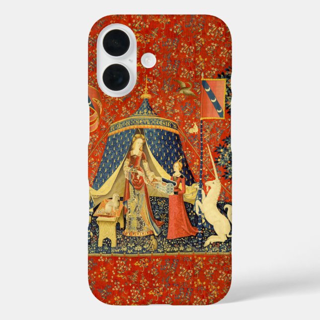 Unicorn Tapestries Lady Legend Medieval Case-Mate iPhone Case (Back)