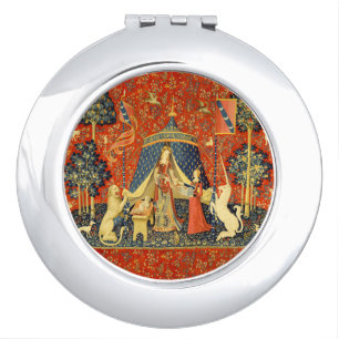 Unicorn Tapestries Lady Legend Medieval Mirror For Makeup