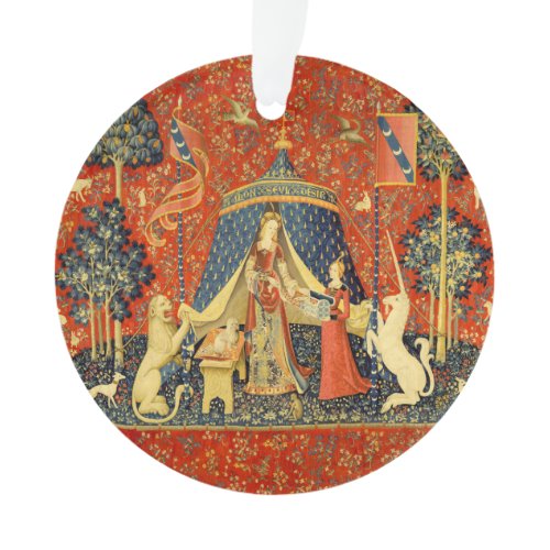 Unicorn Tapestries Lady Legend Medieval Ornament