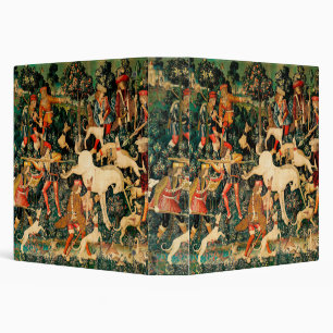 Unicorn Tapestries Medieval Classic Defends Hunt 3 Ring Binder