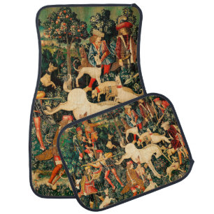 Unicorn Tapestries Medieval Classic Defends Hunt Car Floor Mat