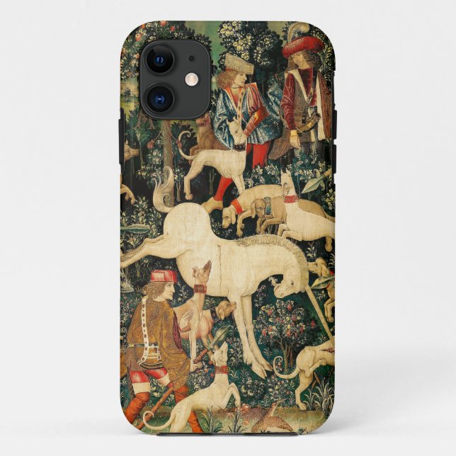 Unicorn Tapestries Medieval Classic Defends Hunt  Case-Mate iPhone Case (Back)