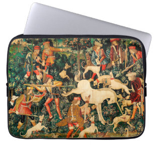 Unicorn Tapestries Medieval Classic Defends Hunt Laptop Sleeve