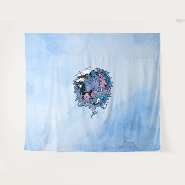 Unicorn Tapestry (Front (Horizontal))