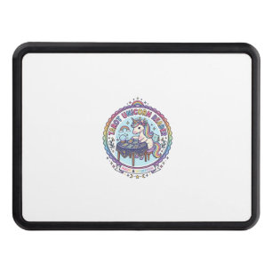 Unicorn Tarot Unicorn Reader Funny Shirt Graphic_1 Hitch Cover
