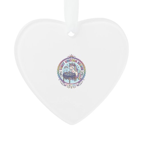 Unicorn Tarot Unicorn Reader Funny Shirt Graphic_1 Ornament