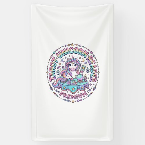 Unicorn Tarot Unicorn Reader Premium Funny Print o Banner