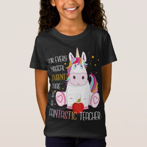 Unicorn Teacher Appreciation Gift For Preschool Te T_Shirt