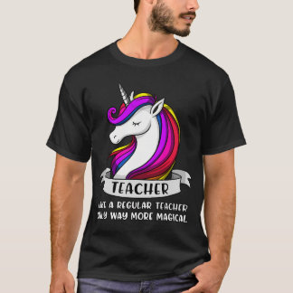 Unicorn Teacher School T-Shirt