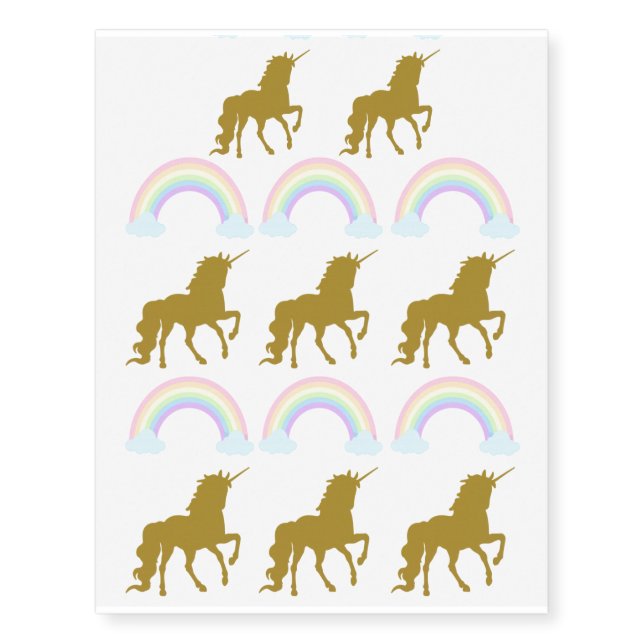 Unicorn Temporary Tattoo (Front)