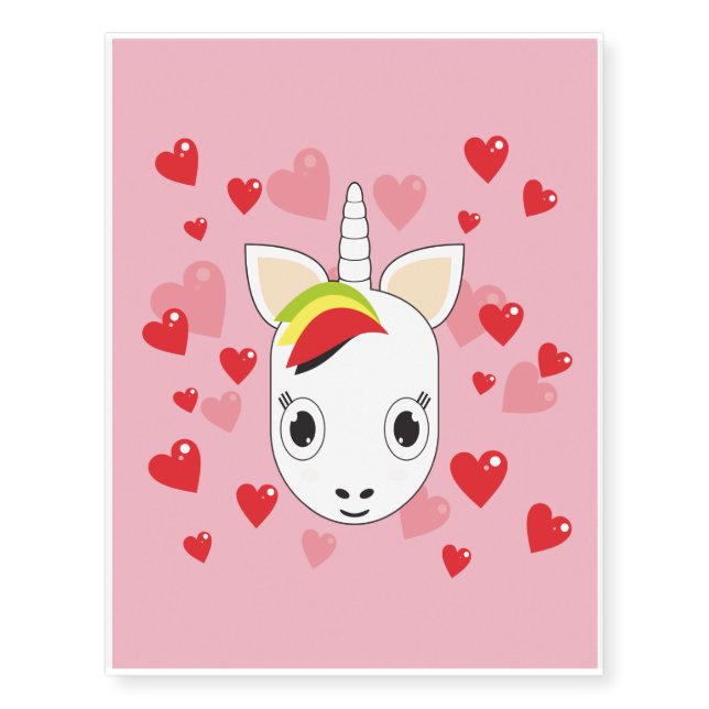Unicorn Temporary Tattoos (Front)
