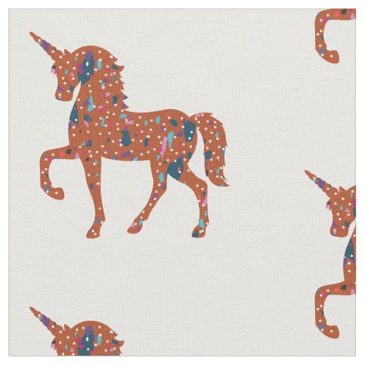 Unicorn Terrazzo Pieces Fabric