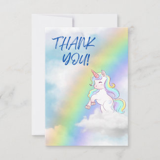 Unicorn Thank You Card