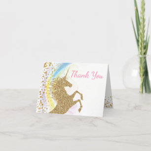 Unicorn Thank You Cards