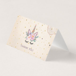 Unicorn Thank You Cards | Unicorn Face