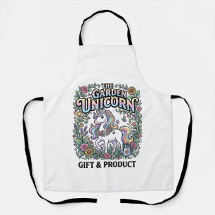 Unicorn The Garden Unicorn Commercial Vector Desig Apron