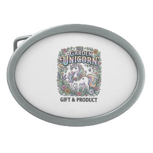 Unicorn The Garden Unicorn Commercial Vector Desig Belt Buckle