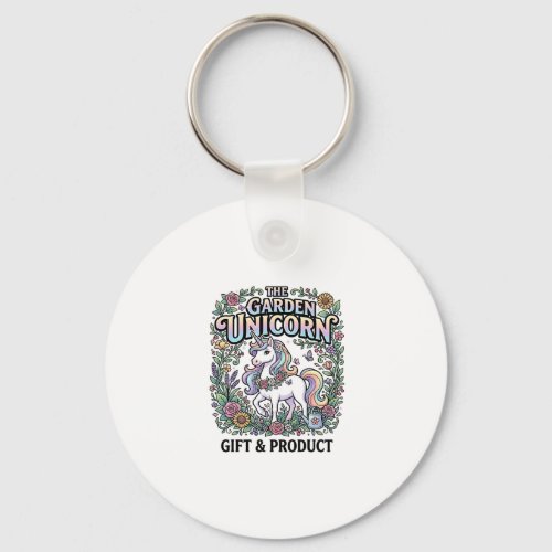 Unicorn The Garden Unicorn Commercial Vector Desig Keychain