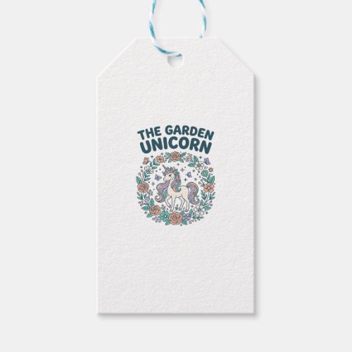 Unicorn The Garden Unicorn Trendy T-Shirt Design_1 Gift Tags