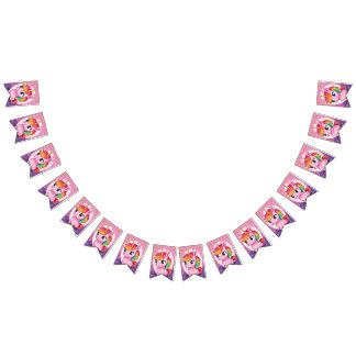 Unicorn Theme party Bunting Flags