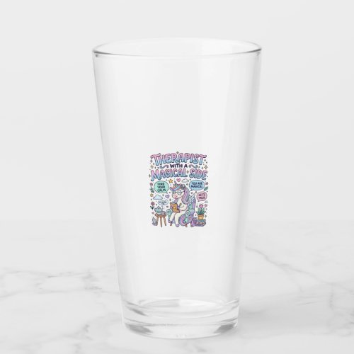 Unicorn Therapist with a Magical Side Gift Idea St Glass