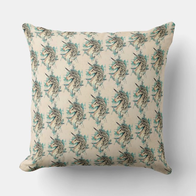 Unicorn Throw Pillow (Front)