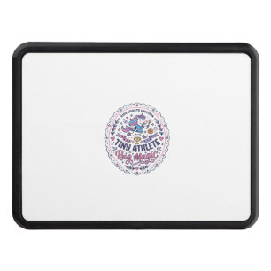 Unicorn Tiny Athlete Big Magic Playful Print on De Hitch Cover