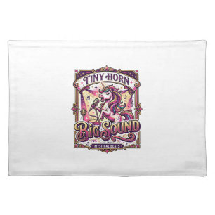 Unicorn Tiny Horn Big Sound Stylish Merch Design_1 Cloth Placemat