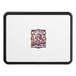 Unicorn Tiny Horn Big Sound Stylish Merch Design_1 Hitch Cover