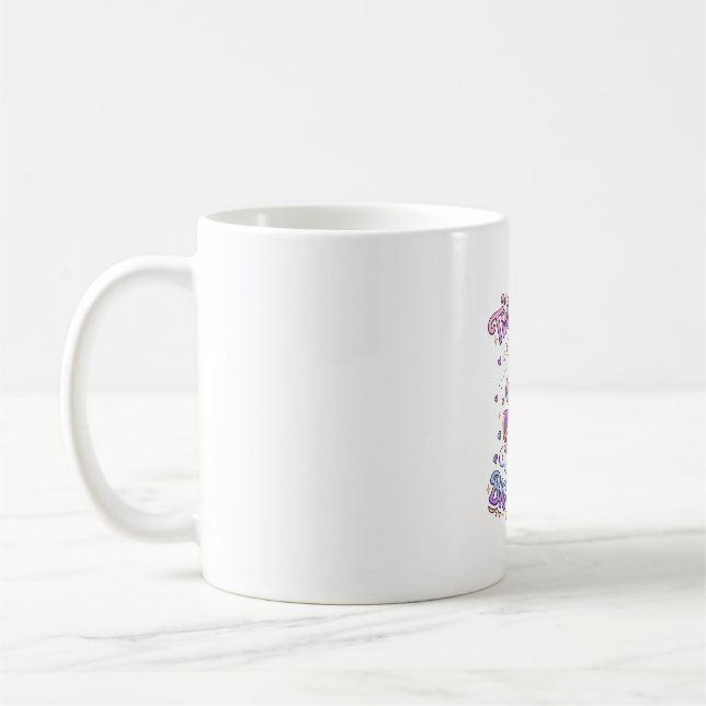Unicorn Tiny Queen Big Kingdom Gift Idea Sticker a Coffee Mug (Left)