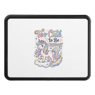 Unicorn Too Cute to Be Ordinary Premium Vector Sti Hitch Cover