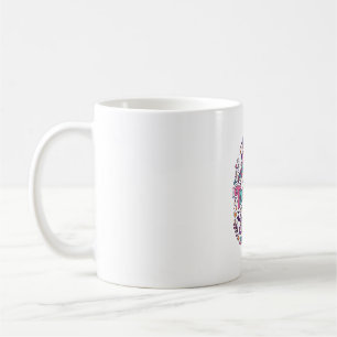 Unicorn Too Cute to Spook Colorful Marketplace Art Coffee Mug